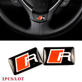 Plastic Drop Sticker For AUDI R 2PCS