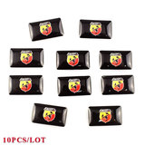 Plastic Drop Sticker For ABARTH 10PCS
