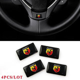 Plastic Drop Sticker For ABARTH 4PCS