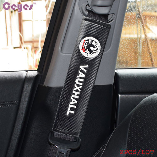 Seat Belt Cover Carbon Fibre For VAUXHALL