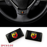 Plastic Drop Sticker For ABARTH 2PCS