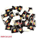 Plastic Drop Sticker For ABARTH 50PCS