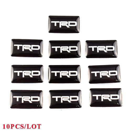 Plastic Drop Sticker For TRD 10PCS